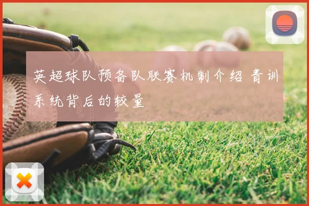 英超球队预备队联赛机制介绍 青训系统背后的较量